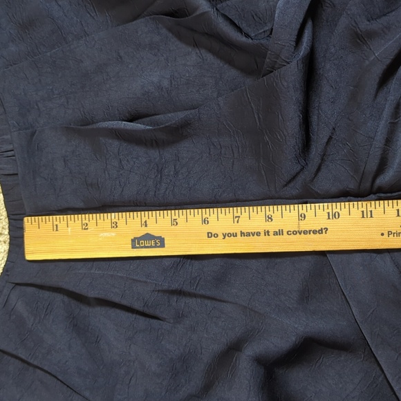 NWT Elegant Navy Wide-Leg Pants Size M - Picture 8 of 13
